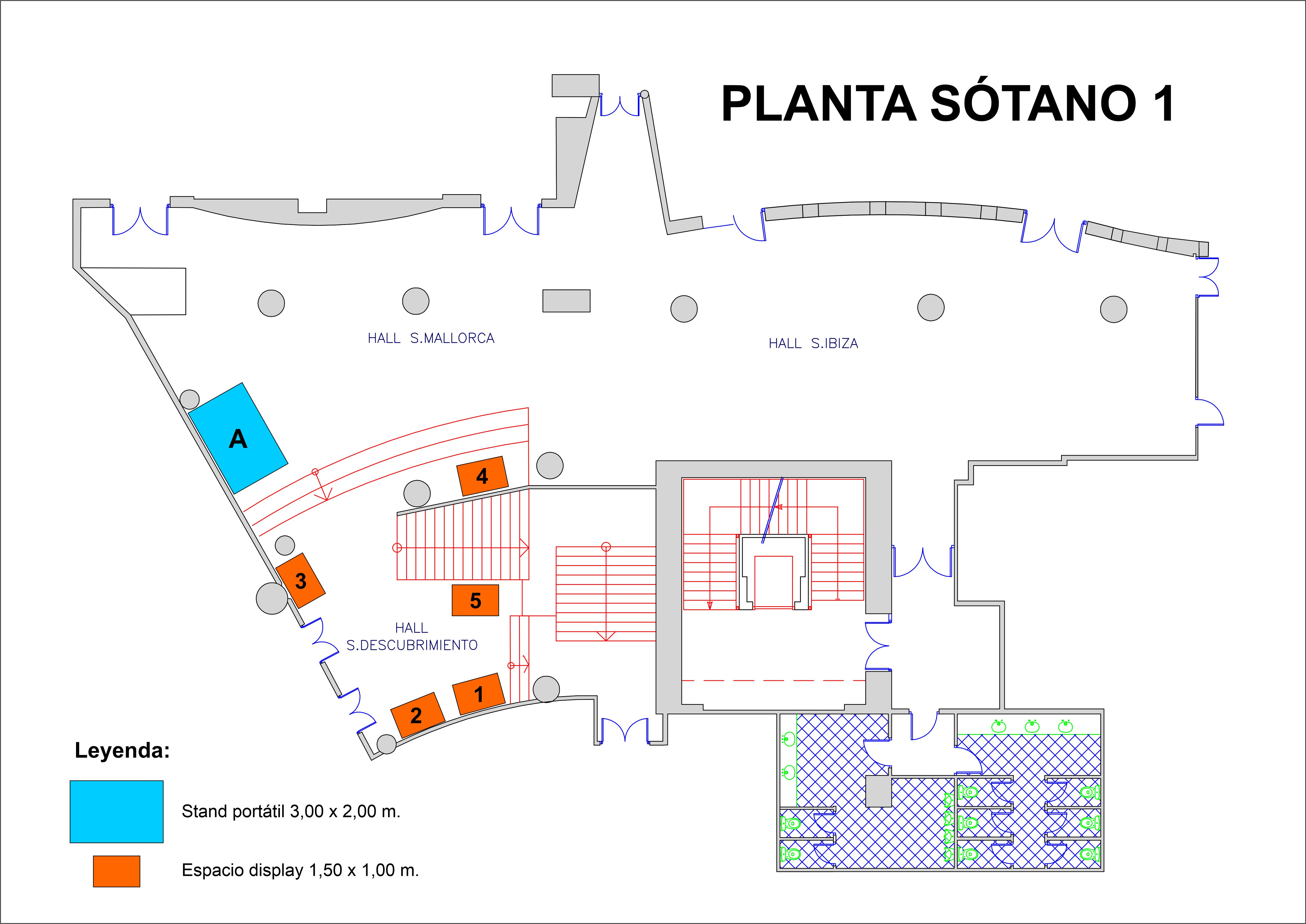 6ª JORNADAS MULTIDISCIPLINARES ANDALUZAS DE PREVENCION Y REHABILITACION CARDIACA 2022 - Plano Exposición Comercial